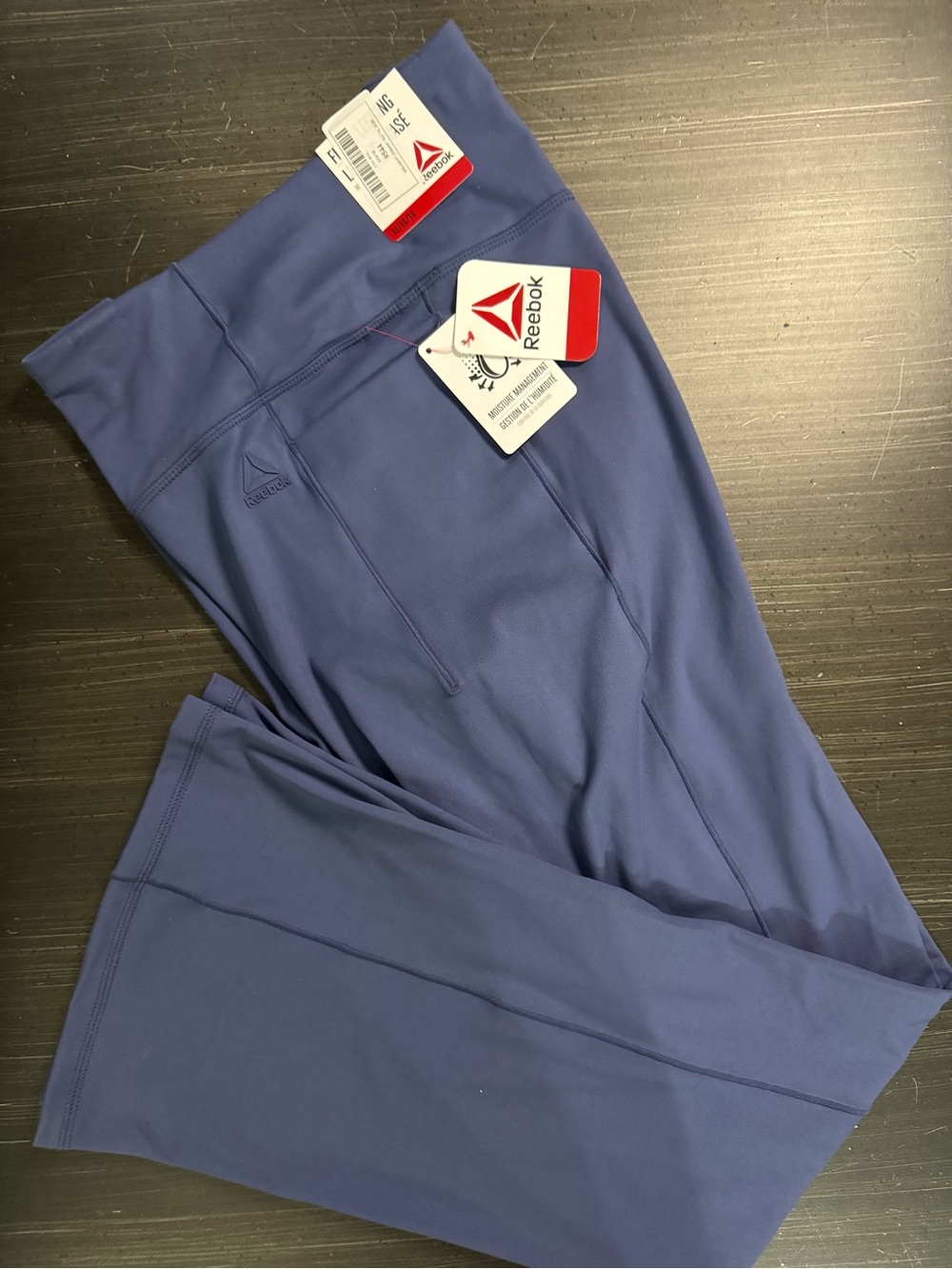 Reebok Women’s XL Blue High-Rise Flare Yoga Pants with Pockets NWT